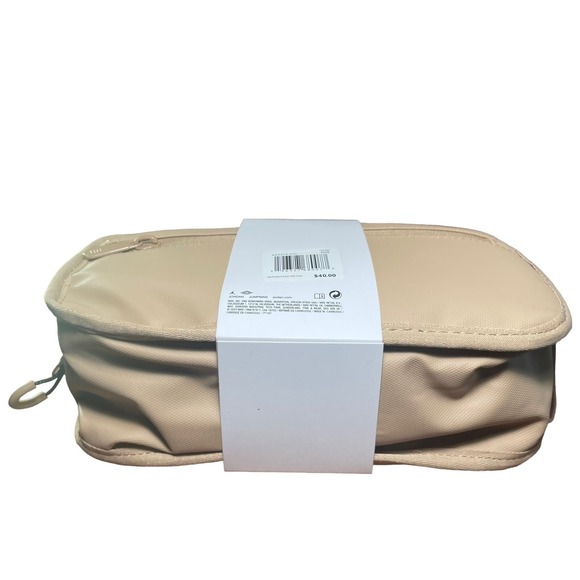 Nike Air Jordan Travel Dopp Kit Clutch‎ Bag Toiletries Jumpman Zipper (creme) - Picture 6 of 7